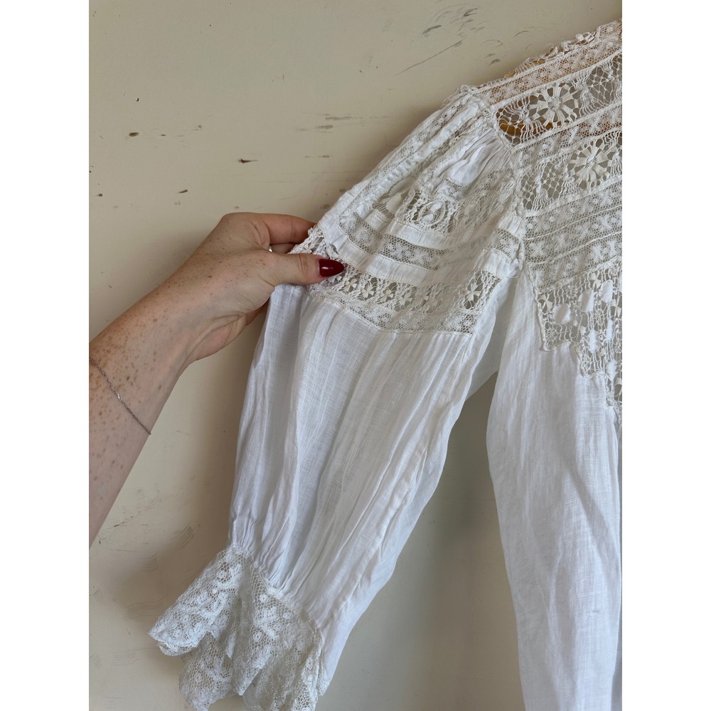 Antique Edwardian cotton lace blouse - Picture 12 of 12